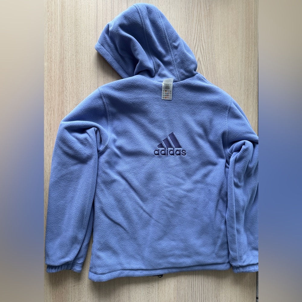 VTG Adidas Winter Puffer Jacket Women’s XL Fleece Lined Hooded Coat - Picture 4 of 7